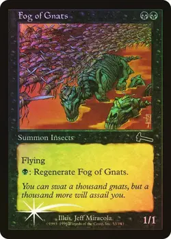 Urza's Legacy MTG FOIL Fog of Gnats Magic - Image 1
