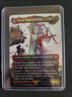 MTG Final Fantasy Terra, Magical Adept / Esper Terra Borderless Foil #323 NM - Image 1