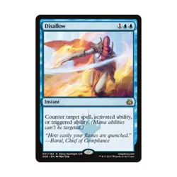 WOTC MTG Aether Revolt Disallow (R) (Foil) EX - Image 1