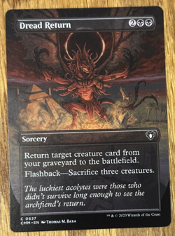MTG Commander Masters, Dread Return - Borderless - Image 1