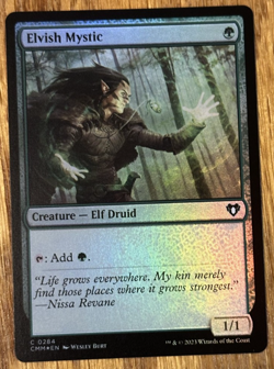 MTG Commander Masters, Elvish Mystic - Foil - Image 1