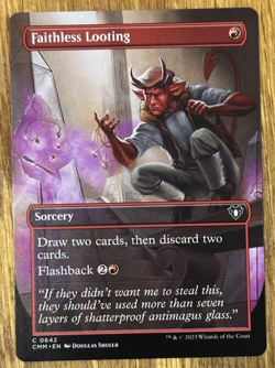 MTG Commander Masters, Faithless Looting - Borderless - Image 1
