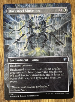 MTG Commander Masters, Darksteel Mutation - Borderless - Image 1