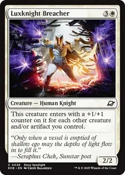 LUXKNIGHT BREACHER mtg NM-M Edge of Eternities Common - Image 1