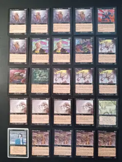 Lot of 50 Vintage Black MTG Magic the Gathering Rain of Tears Mana Leech HP - Image 1