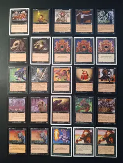 Lot of 50 Vintage Black MTG Magic the Gathering Rain of Tears Mana Leech HP - Image 3