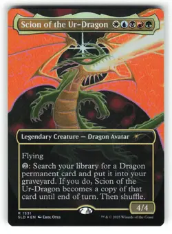 Scion of the Ur-Dragon #1531 Rainbow Foil NM Secret Lair Devastation Dragons MTG - Image 1