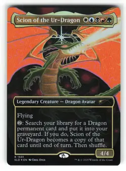 Scion of the Ur-Dragon #1531 Rainbow Foil NM Secret Lair Devastation Dragons MTG - Image 3