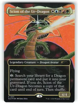 Scion of the Ur-Dragon #1531 Rainbow Foil NM Secret Lair Devastation Dragons MTG - Image 5