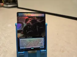MTG Battle for Baldur's Gate Displacer Kitten Extended Art Foil - Image 1