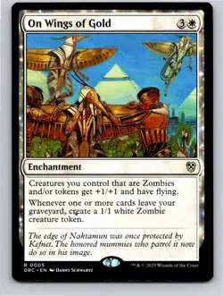 Magic the Gathering On Wings of Gold Aetherdrift Commander MTG Free Shipping! - Image 1