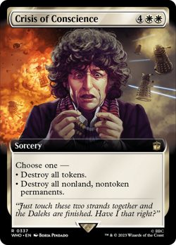 Crisis of Conscience (Extended Art) Doctor Who NM Sorcery Rare MTG CARD ABUGames - Image 1