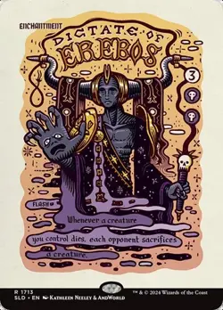 Dictate of Erebos - Rainbow Foil Extended Art SLD NM MTG - Image 1