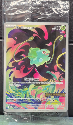 Bulbasaur Illustration Rare 133/132 Stamped Mega Evolution Pokemon Near Mint NM - Image 1
