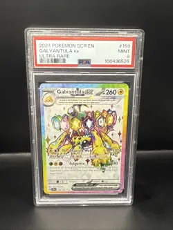 Pokemon 2024 Pokemon SV Stellar Crown Galvantula ex 159/142 PSA 9 - Image 1