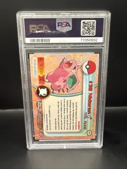 Pokemon 2000 Topps Chrome Pokemon HOLO #32 NIDORAN PSA - Image 4