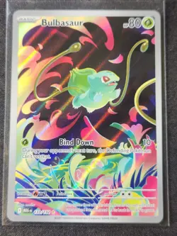 BULBASAUR 2025 Pokemon TCG Mega Evolution #133 Illustration Rare NM-MT - Image 1