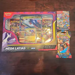 Pokemon Mega Evolution Mega Latias EX Box on hand, Mega Booster Bundle & Pack - Image 1