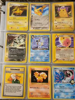 Pokemon Collection Binder Lot of Cards Holo Rare Vintage WoTC Shadowless Etc - Image 1