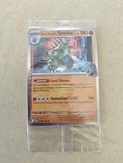 Pokemon Team Rockets Tyranitar Pokemon Center Stamped Promo Sealed !!! - Image 1