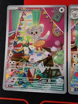 Pokemon Temporal Forces Lot of 2 Illustration Rares - Cinccino + Minccino - Image 2