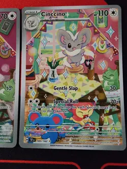 Pokemon Temporal Forces Lot of 2 Illustration Rares - Cinccino + Minccino - Image 3