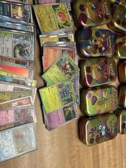 Pokemon Tins with Bulk EX and Holographic Cards Lot of 50+, 2 TINS PER ORDER - Image 4