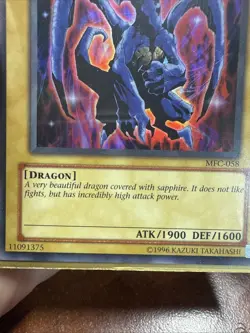 Yugioh Luster Dragon Magician's Force Ultra Rare MFC-058 MP/HP 11091375 1996 - Image 3