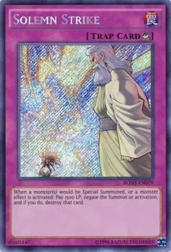 Yugioh! MP Solemn Strike - BOSH-EN079 - Secret Rare - Unlimited Edition Moderate - Image 1