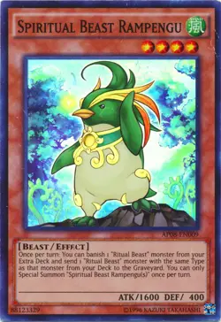 Yugioh! MP Spiritual Beast Rampengu - AP08-EN009 - Super Rare - Unlimited Editio - Image 1