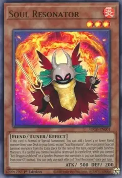 Yugioh! MP Soul Resonator - SDCK-EN001 - Ultra Rare - 1st Edition Moderately Pla - Image 1