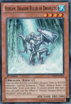 Yugioh! MP Stream, Dragon Ruler of Droplets - LTGY-EN096 - Common - Unlimited Ed - Image 1