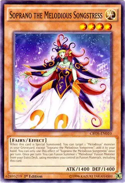 Yugioh! MP Soprano the Melodious Songstress - CROS-EN010 - Common - 1st Edition - Image 1