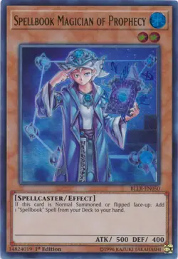 Yugioh! MP Spellbook Magician of Prophecy - BLLR-EN050 - Ultra Rare - 1st Editio - Image 1