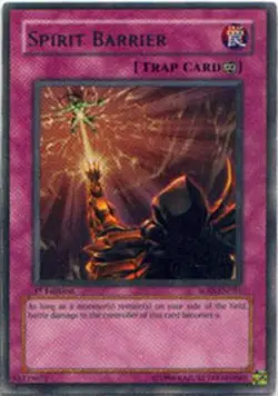 Yugioh! MP Spirit Barrier - SOD-EN051 - Rare - Unlimited Edition Moderately Play - Image 1