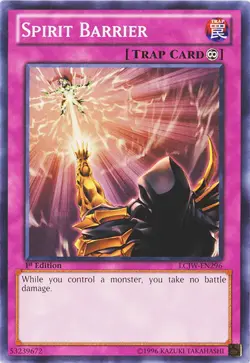 Yugioh! MP Spirit Barrier - LCJW-EN296 - Common - 1st Edition Moderately Played, - Image 1
