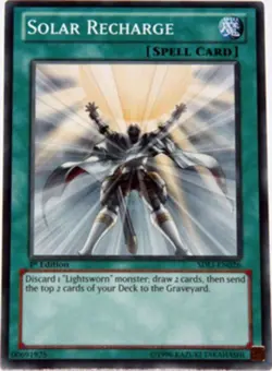 Yugioh! MP Solar Recharge - SDLI-EN026 - Common - 1st Edition Moderately Played, - Image 1