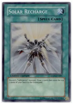 Yugioh! MP Solar Recharge - ANPR-ENSE1 - Super Rare - Limited Edition Moderately - Image 1