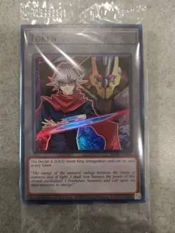 Declan & D/D/D Doom King Armageddon Token TKN5-EN035 Yugioh Box Promo Sealed - Image 1