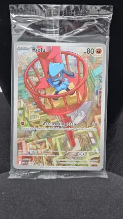 Riolu Mega Evolution ETB Pokemon Card Promo 010 Sealed - Image 1