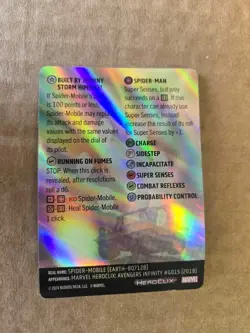 Marvel Heroclix SPIDER-MOBILE LG015 Spider-Verse Legacy Card FREE SHIP! - Image 2