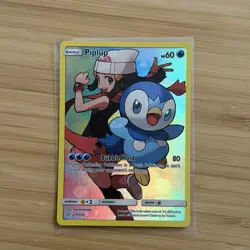 2019 Secret Rare Piplup Holo Card 239/236 SM -Cosmic Eclipse | NM/M - Image 1