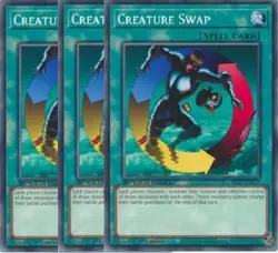 Yugioh - Creature Swap x 3 - 1st Edition - NM - Plus Free Holographic Card - Image 1