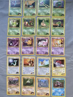 Pokemon Gym Heroes Card Bundle 34 Cards Late 90s WOTC - Image 1