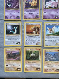 Pokemon Gym Heroes Card Bundle 34 Cards Late 90s WOTC - Image 4