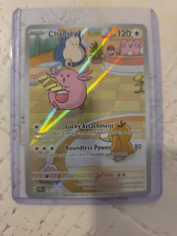 Pokemon Chansey Card Excellent Mint Condition 187/167 - Image 1