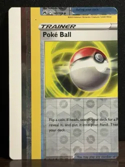 Pokemon Card Poke Ball Error Miscut NFC - One Of A Kind - Image 1