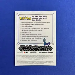 Pokemon SHINY SILVALLY Code Card (Expired) 2018 Nintendo Event Exclusive Promo! - Image 2