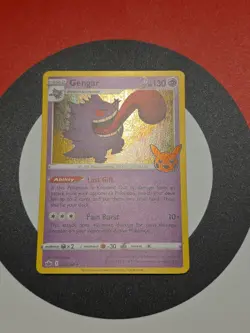Pokemon Gengar TCG Stamped Card Halloween Trick or Trade, Holo Rare, 057/198 - Image 1