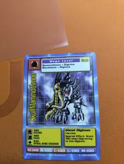 SkullMammothmon Bo-40 Mega Digimon CCG 1999 Bandai Card LP - Image 1